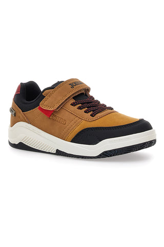 Joma J.Jarama JR 2524 wasserabweisende lederfarbene Sneakers mit kontrastierenden Details
