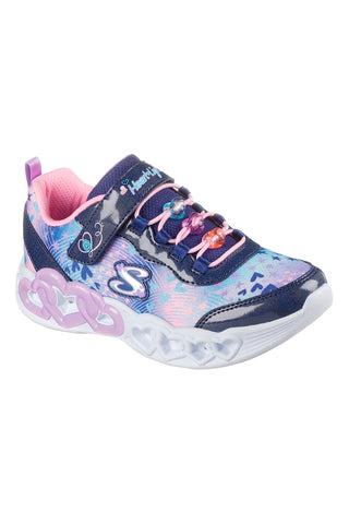 Sneakers blu con cuori luminosi Skechers Infinite Heart Lights Heart Jewels
