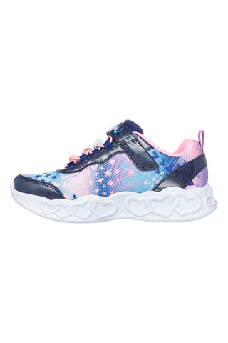 Sneakers blu con cuori luminosi Skechers Infinite Heart Lights Heart Jewels