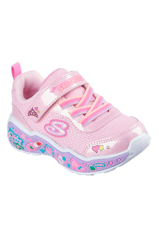 Sneakers rosa con glitter e suola decorata Skechers Play Scene Fun Squad