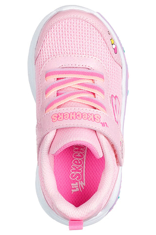 Sneakers rosa con glitter e suola decorata Skechers Play Scene Fun Squad