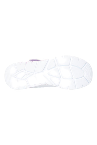 Skechers Uno Lite 2.0 Vivid Metallic White Sneakers mit Metallic-Details und adaptivem Verschluss