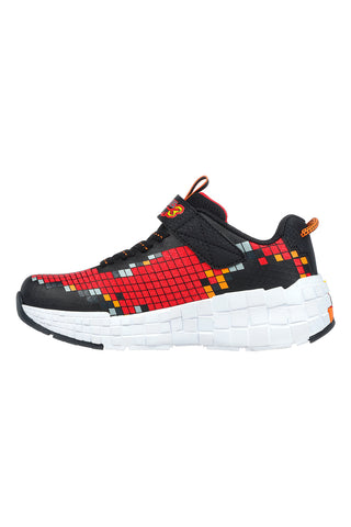 Sneakers rosse con dettagli pixelati e luci Skechers Mega-Craft 3