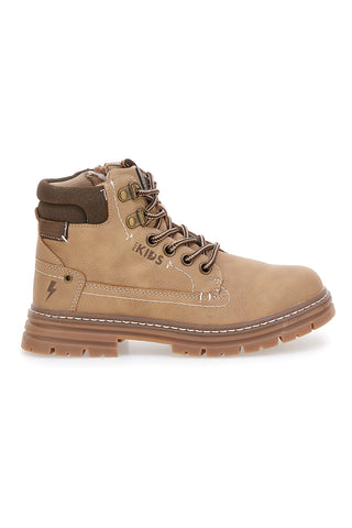 Polacchini beige con cerniera Pitt kids BP305301