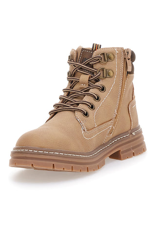 Polacchini beige con cerniera Pitt kids BP305301