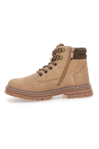 Pitt Kids BP305301 Beige Stiefeletten mit Reißverschluss