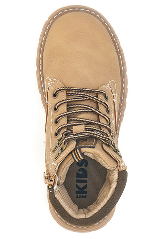 Polacchini beige con cerniera Pitt kids BP305301