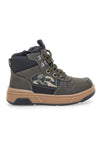 Pitt Kids BP8232106 Grüne Stiefeletten mit Reißverschluss