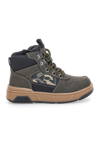 Polacchini verdi con cerniera Pitt kids BP8232106