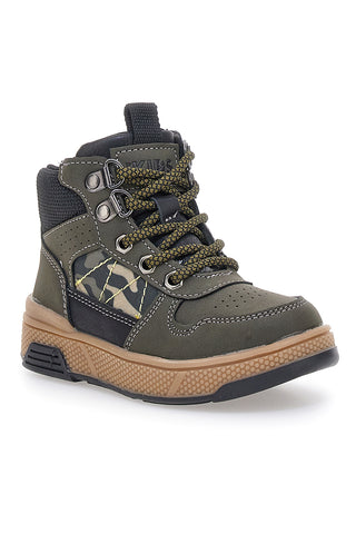 Pitt Kids BP8232106 Grüne Stiefeletten mit Reißverschluss