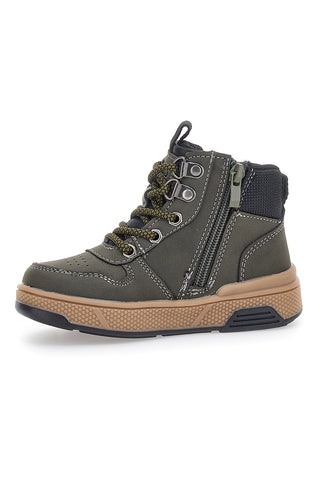 Pitt Kids BP8232106 Grüne Stiefeletten mit Reißverschluss