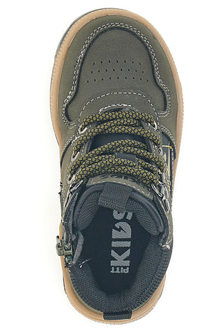 Pitt Kids BP8232106 Grüne Stiefeletten mit Reißverschluss