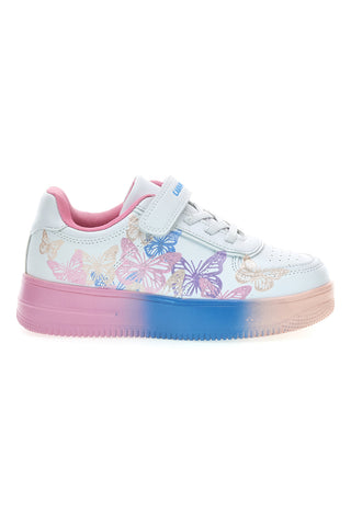 Sneakers bianche con farfalle e luci M-kids MG25123