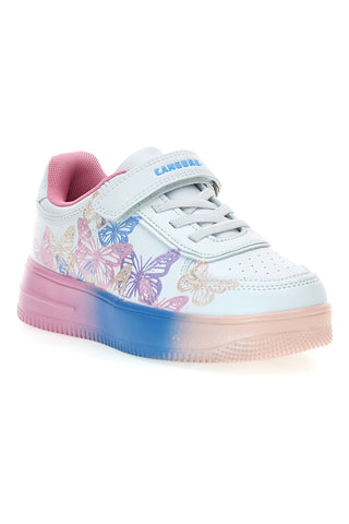 Sneakers bianche con farfalle e luci M-kids MG25123