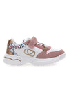 Sneakers bianche e rosa con fantasia animalier Mkids MG25124