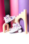 Sneakers bianche con dettagli viola Frozen D13188MC