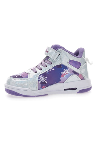 Sneakers bianche con dettagli viola Frozen D13188MC