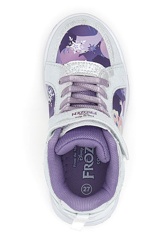 Sneakers bianche con dettagli viola Frozen D13188MC