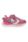 Rosa Turnschuhe mit Lichtern und Klettverschluss Hello Kitty H13056MC