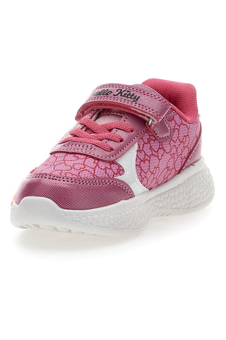 Rosa Turnschuhe mit Lichtern und Klettverschluss Hello Kitty H13056MC