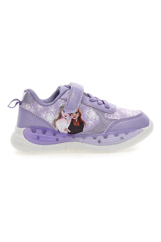 Lila Sneakers mit Frozen-Lichtern D13069MC
