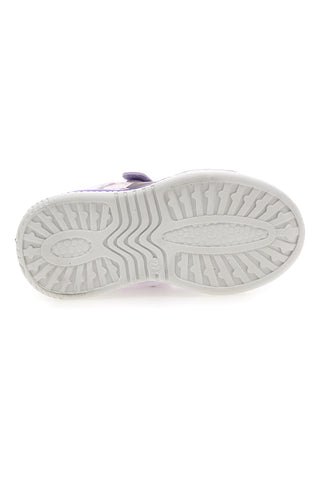 Lila Sneakers mit Frozen-Lichtern D13069MC