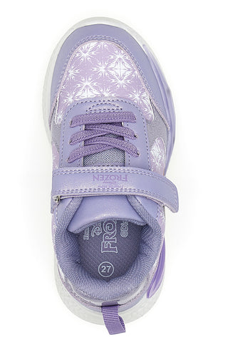 Lila Sneakers mit Frozen-Lichtern D13069MC