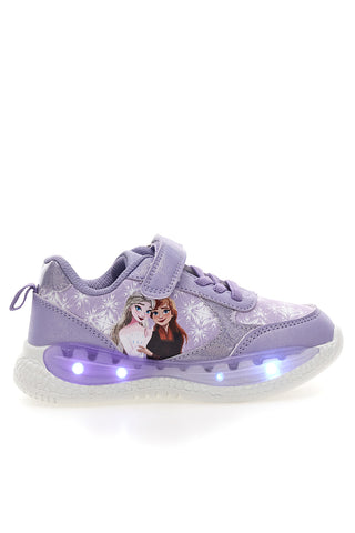 Lila Sneakers mit Frozen-Lichtern D13069MC