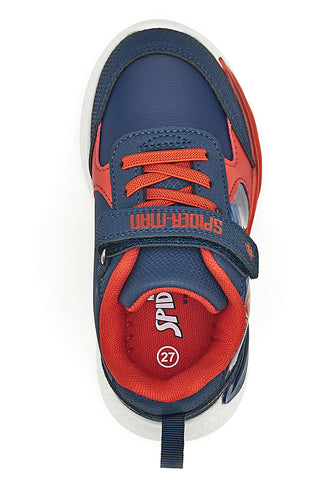 Blaue und rote Sneakers mit Lichtern Spiderman M13063MC