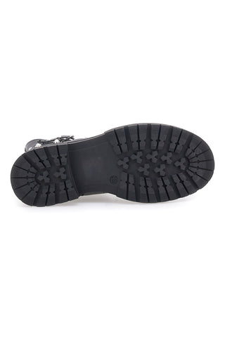 Pitt Kids SKBS812 Schwarze Stiefeletten mit Nieten und Ketten