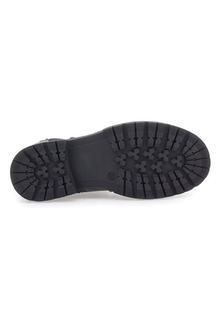 Pitt Kids SKBS1104 Schwarze Chelsea-Stiefel mit Herznieten