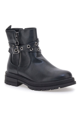 Pitt Kids SKBS934 Schwarze Stiefeletten mit Nieten