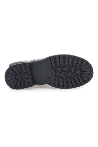 Schwarze Stiefel mit dekorativer Kette Pitt Kinder SKBS1117