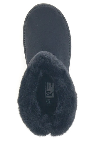 Stivaletti neri con risvolto in pelo Pittarello Love PK1643A