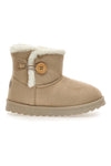 Beige Stiefeletten mit Zierknopf Pittarello Love PK1714A