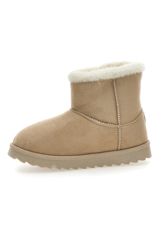 Beige Stiefeletten mit Zierknopf Pittarello Love PK1714A