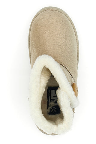 Beige Stiefeletten mit Zierknopf Pittarello Love PK1714A