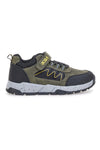 Sneakers verdi con dettagli neri e gialli Pitt kids 124