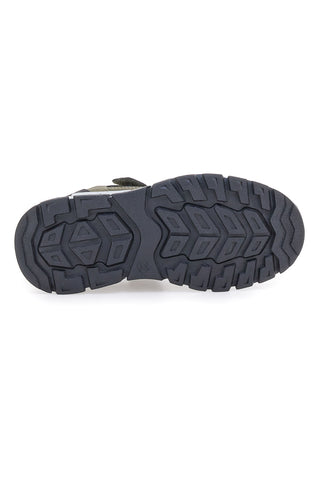 Sneakers verdi con dettagli neri e gialli Pitt kids 124