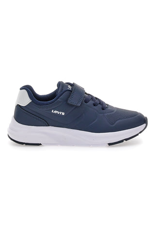 Scarpe Da Ginnastica Unisex Levi's Avenue Per Bambini E Ragazzi – Colore Bianco/Navy