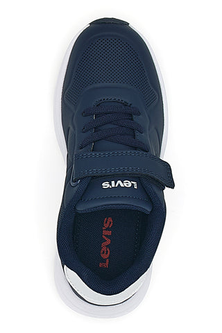 Levi's – LARRY J – Blaue Sneakers mit Klettverschluss
