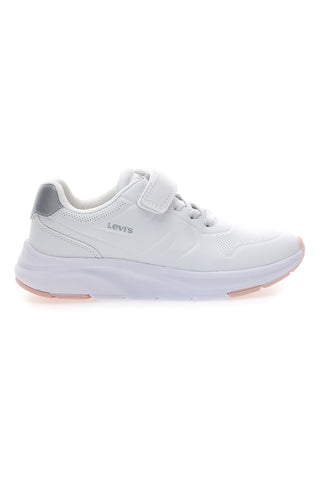 Levi's – LARRY J – Weiße Sneakers mit Klettverschluss