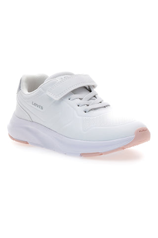 Levi's – LARRY J – Weiße Sneakers mit Klettverschluss