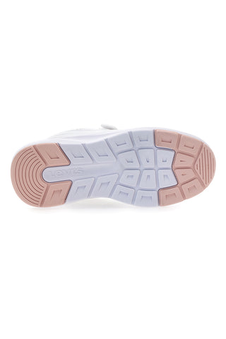 Levi's – LARRY J – Weiße Sneakers mit Klettverschluss