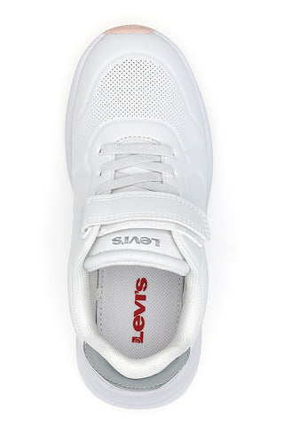 Levi's – LARRY J – Weiße Sneakers mit Klettverschluss