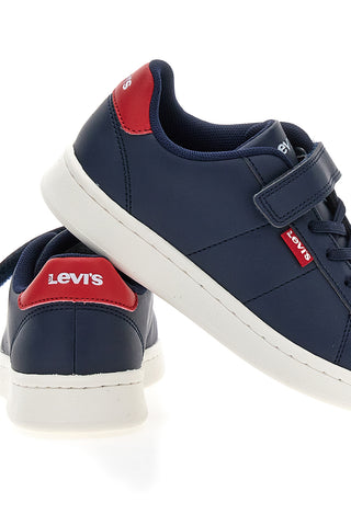 Sneakers blu con dettagli rossi Levi's Bell Jr