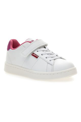 Sneakers bianche con dettagli fucsia Levi's Bell JR