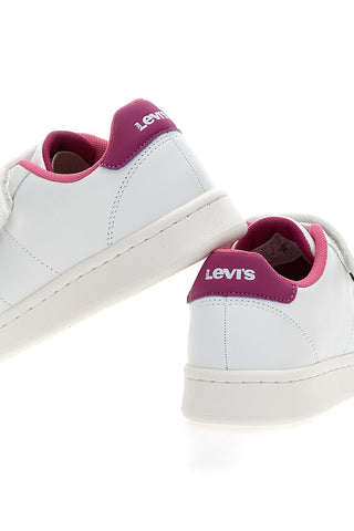 Sneakers bianche con dettagli fucsia Levi's Bell JR
