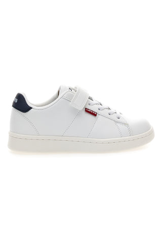 Sneakers bianche con dettaglio blu navy Levi's Bell JR