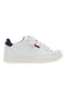 Sneakers bianche con dettaglio blu navy Levi's Bell JR